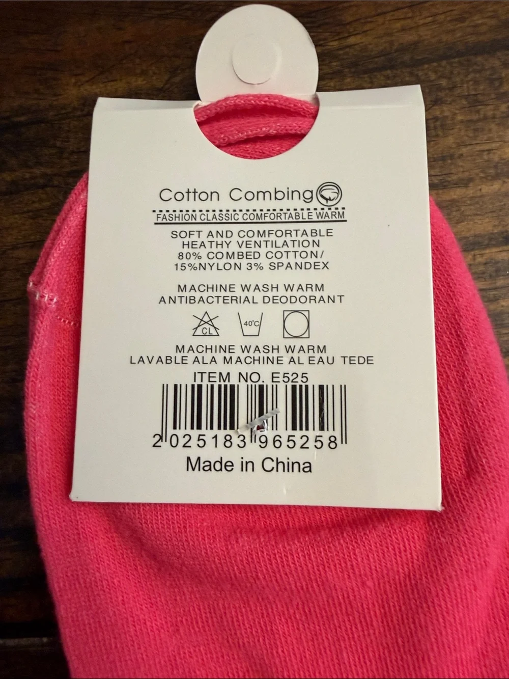 ALO Yoga Inspired Hot Pink Crew Socks with White Stripe Accent/Logo